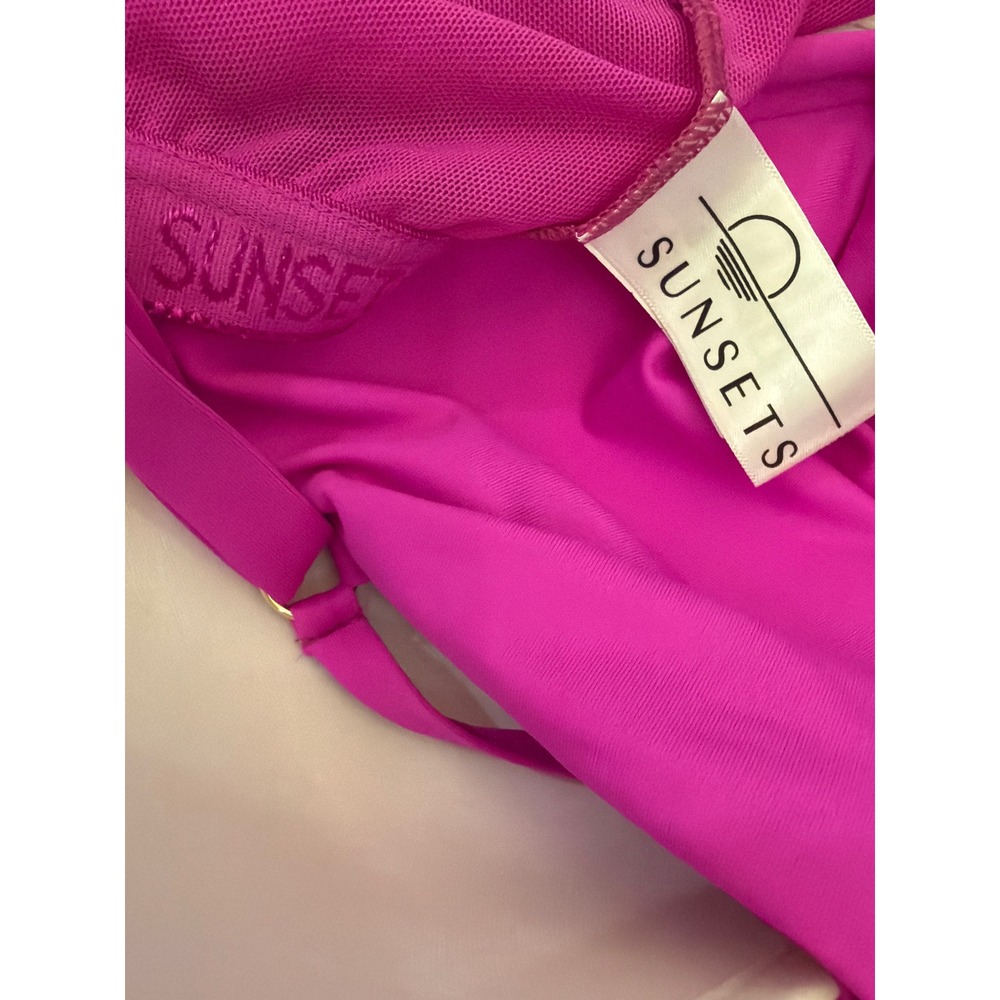 Sunset's Taylor Underwire Tankini Top Magenta Pink Underwire 75EFGH 40F 38G 36H